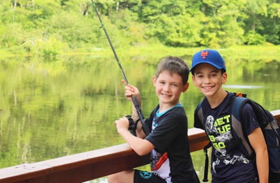 Boys fishing.